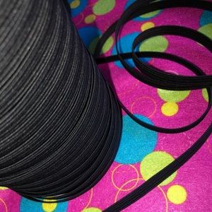 Braided Black Elastic 3/8”